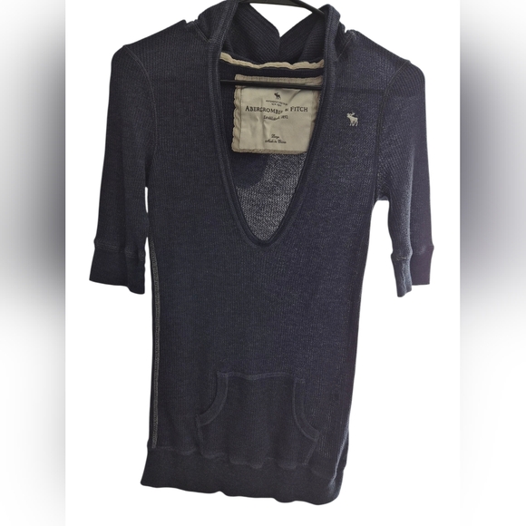 Abercrombie & Fitch Tops - Abercrombie & Fitch Navy Blue Sweater